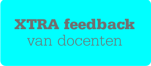 XTRA feedback van docenten